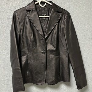 Women’s East Fifth Leather Blazer, Size: Medium